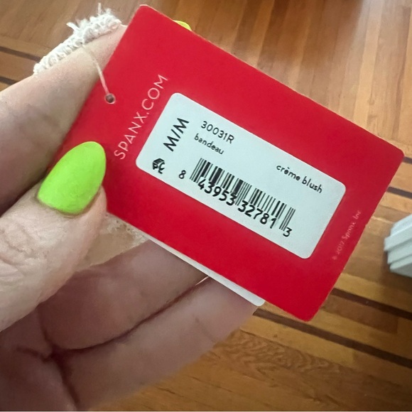 NEW Spanx bandeau undie tectable bra intimates & sleepwear Crème blush m medium - Picture 3 of 3